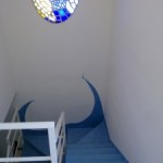 Microce escaleras azul